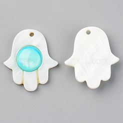 Natural Freshwater Shell Pendants&nbsp;SHEL-S276-102