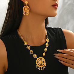 Vintage Women's Alloy Stud Dangle Earrings & Necklaces Sets&nbsp;YG9645
