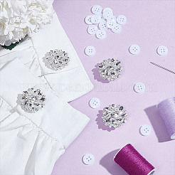24Pcs 2 Style Alloy Rhinestone Cufflinks&nbsp;DIY-NB0013-81