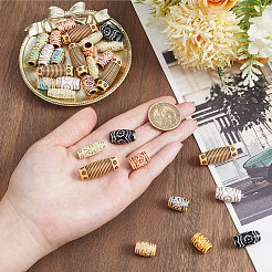 44Pcs Plastic & Resin Dreadlocks Braiding Beads&nbsp;OHAR-SC0001-21