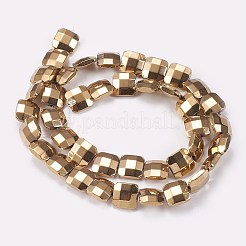Electroplated Non-magnetic Synthetic Hematite Beads Strands&nbsp;G-P367-A09