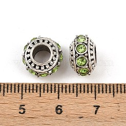 Alloy Rhinestone European Beads&nbsp;MPDL-R036-01F