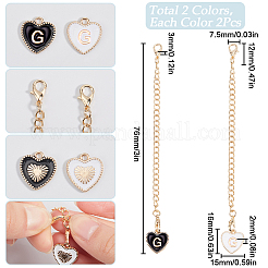2 Sets Alloy Enamel Cup Pendant Decorations&nbsp;HJEW-SC0001-56G