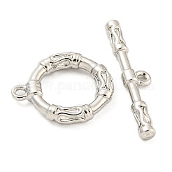 Brass Toggle Clasps&nbsp;KK-A223-14P