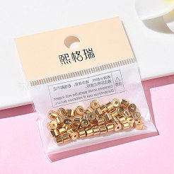 シェグレイスの真鍮ビーズ  カドミウムフリー＆ニッケルフリー＆鉛フリー  コラム  18KGP本金メッキ  4x4x3mm  穴：1mm&nbsp;XGRQ19082-247G