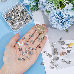 150Pcs 15 Styles Insect Tibetan Style Alloy Beads&nbsp;TIBEB-PA0001-18