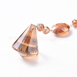 Crystal Teardrop Beaded Wall Hanging Decoration Pendant Decoration&nbsp;LS-HJEW-G019-01F