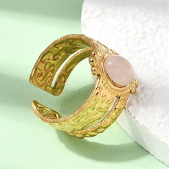 304 Stainless Steel Cuff Open Rings&nbsp;RJEW-F213-02G-12