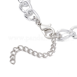 Aluminium Twisted Curb Chains Link Bracelets&nbsp;BJEW-JB11530-02