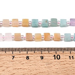 Natural Rose Quartz & Red Aventurine & Amethyst & Yellow Aventurine & Dyed White Jade Beads Strands&nbsp;G-H333-03B