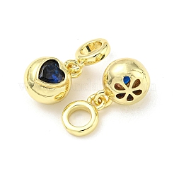Brass with Cubic Zirconia Pendants&nbsp;FIND-Z023-20A