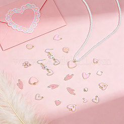 130Pcs 12 Styles Alloy Enamel Pendants&nbsp;ENAM-GA0001-22