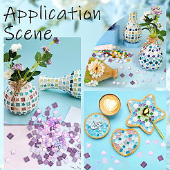 Gradient Color Glass Mosaic Tiles&nbsp;MOSA-WH0001-05F