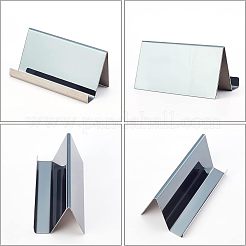ステンレス鋼の名刺フレーム  電気泳動黒  1-3/4x3-1/2x2インチ（4.5x9x5cm）&nbsp;ODIS-WH0008-37EB