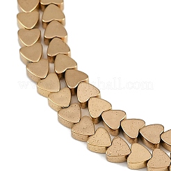 Electroplated Synthetic Non-magnetic Hematite Beads Strands&nbsp;G-G174-F01-02