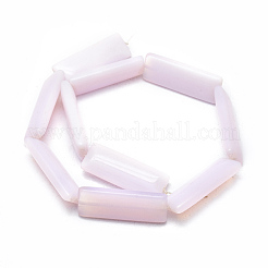 オパールビーズ連売り  長方形  39~40x14.5~15x7mm  穴：1.6mm  約10個/連  15.55インチ（39.5cm）&nbsp;G-L557-16