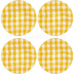 5Pcs Tartan Pattern Reusable Fabric Bread Fermentation Cover&nbsp;AJEW-CN0005-12C