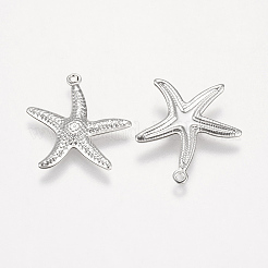 Tarnish Resistant 201 Stainless Steel Pendants&nbsp;STAS-P174-03P