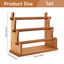 3-Tier Wooden Bracelet Organizer Display Riser Stands&nbsp;ODIS-WH0030-277A