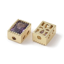 Brass with Cubic Zirconia Beads&nbsp;KK-G491-35G-01