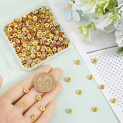 300pcs 10 Colors Brass Rhinestone Spacer Beads&nbsp;RB-SP001-07B
