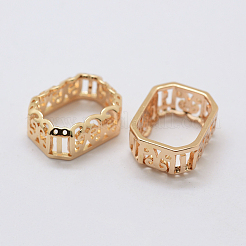 Brass Sew on Prong Settings&nbsp;KK-E753-07LG-10x14
