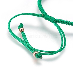 Nylon Cord Braided Bead Bracelets Making&nbsp;BJEW-F360-FRG13