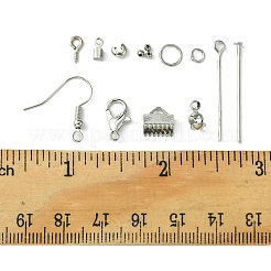 DIY 合金と鉄のジュエリー作りキット  プラチナ  12x6mm  穴：1.2mm&nbsp;DIY-FS0005-84P