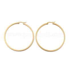 201 Stainless Steel Hoop Earrings&nbsp;LS-EJEW-P304-14A-G