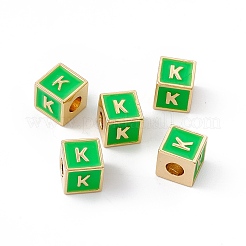 Rack Plating Brass Enamel Beads&nbsp;KK-B060-04G-02