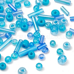 7 Style Baking Paint & Transparent & Trans & Ceylon Glass Seed Beads&nbsp;SEED-YW0001-45D