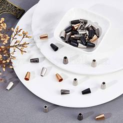 50Pcs 5 Colors Alloy Cord Ends&nbsp;FIND-GF0003-60