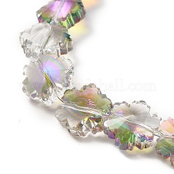 Transparent Electroplate Glass Beads Strands&nbsp;EGLA-E030-01A-01