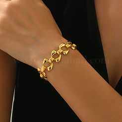 Hip Hop Iron Link Chain Bracelets for Women&nbsp;AU5416