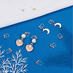 20Pcs 2 Colors 304 Stainless Steel Clip-on Earring Component&nbsp;STAS-SC0004-29