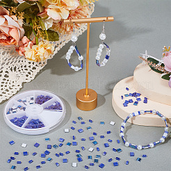 400Pcs 3 Style 2-Hole Glass Seed Beads&nbsp;SEED-CN0001-23