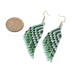 Boho 304 Stainless Steel with Glass Dangle Stud Earring&nbsp;EJEW-MZ00176-03