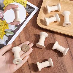 ワイヤーのための木製の空のスプール  スレッドボビン  バリーウッド  4.8x3.1cm  10pc&nbsp;TOOL-SC0001-59B