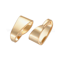304ステンレススチールスナップオンベイル  24KGP本金メッキ  7x3.5x3.2mm  穴：6x3mm&nbsp;STAS-L226-053G