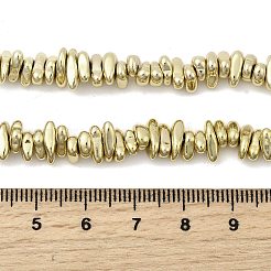 Electroplated Synthetic Non-magnetic Hematite Beads Strands&nbsp;G-H327-J01-01E