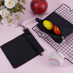 4個 2スタイル オックスフォード布 PVC & ポリエステル 防水コーティングバッグ  プラスチッククラスプと合金ジッパープラー付き  自動車用アクセサリー  長方形  ブラック  129~170x210~265x2.5~6.5mm  2個/スタイル&nbsp;AJEW-DR0001-76
