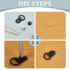 40 Sets Brass Boot Lace Hooks&nbsp;FIND-PH0020-75A