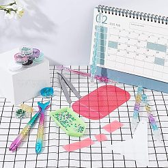 DIYのダイヤモンド絵キット  プラスチック製のシングルヘッドネイルアートラインストーンピッカーペンを含む  プラスチックスクレーパーツール＆化粧品クリームジャー  ステンレス製のビーズピンセットとトレイプレート  ミックスカラー  20x20x2mm&nbsp;DIY-CA0001-30