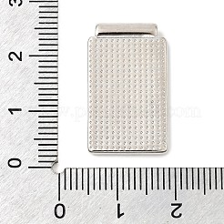 真鍮製エナメルペンダント  クロスチャーム付き長方形  ラックめっき  長持ちメッキ  鉛フリー＆カドミウムフリー  プラチナ  レッド  23.5x14.5x3.5mm  穴：1.5mm&nbsp;KK-L262-28P-B01