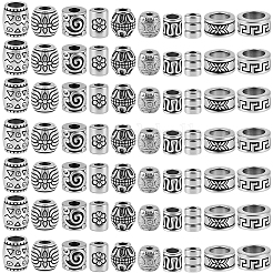 250Pcs 10 Styles Tibetan Style Alloy Spacer Beads&nbsp;TIBE-PA0001-04