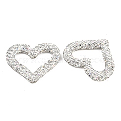 Handmade Polymer Clay Rhinestone Linking Rings&nbsp;CLAY-H009-04A