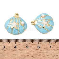 304 Stainless Steel Enamel Pendants&nbsp;STAS-Q119-27G-01
