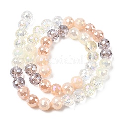 Electroplate Glass Beads Strands&nbsp;EGLA-D300-06-8mm-23