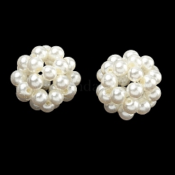 Baking Paint Pearlized Glass Woven Beads&nbsp;HY-JF-4MM-M1-01