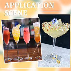 Fruits Alloy Enamel Wine Glass Charms&nbsp;HJEW-WH00046